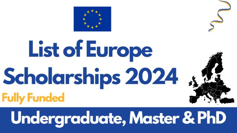 Scholarships in Europe for International Students in the Years 2024 and 2025