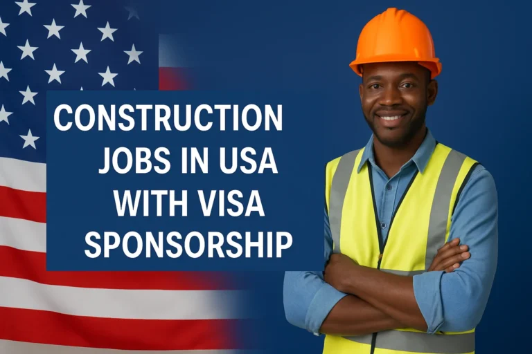 Construction Jobs In USA With Visa Sponsorship 2026/2027
